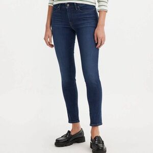 Levi 711 Skinny Cobalt Overboard